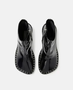 Ryder Lacquered Stiletto Ankle Boots