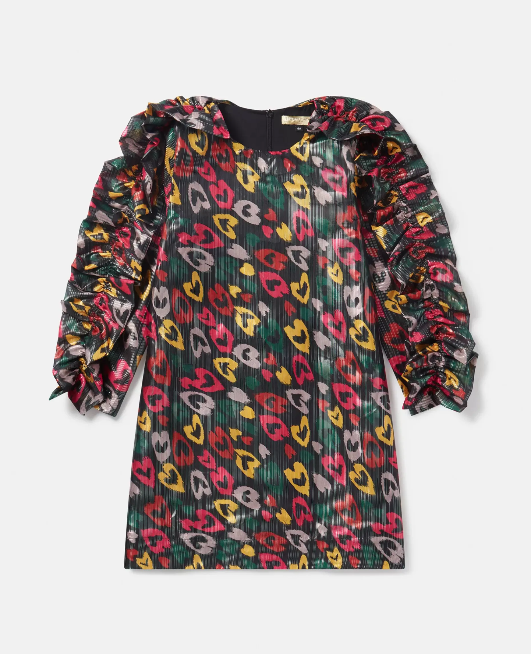 Scribbled Heart Print Dress