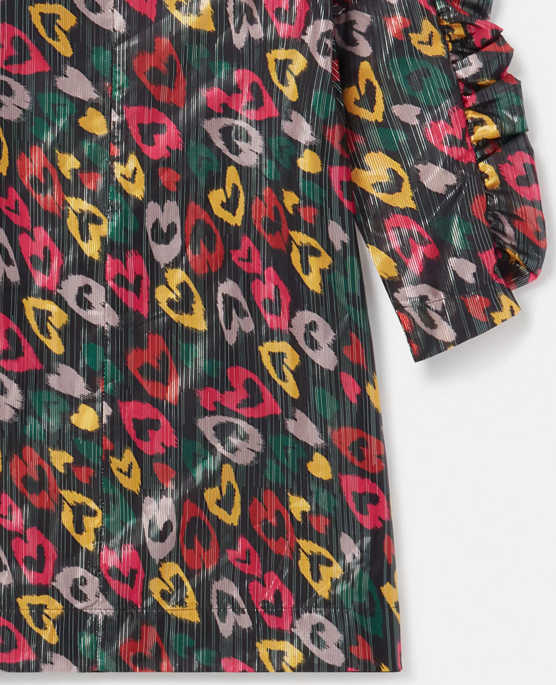 Scribbled Heart Print Dress
