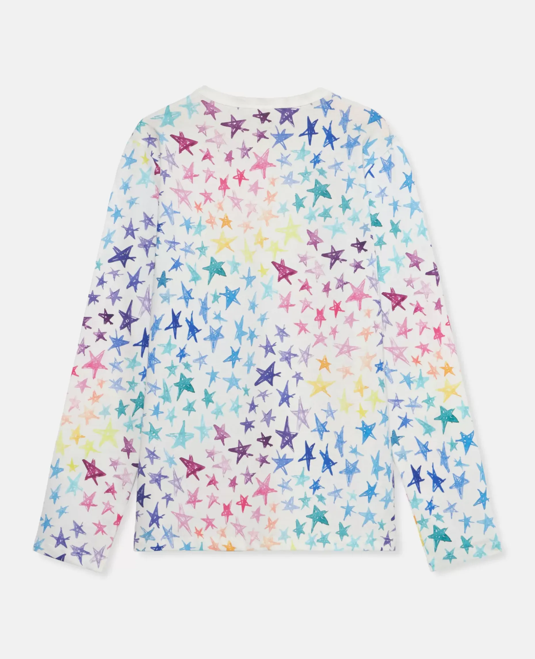 Scribbled Star Print Long Sleeve T-Shirt