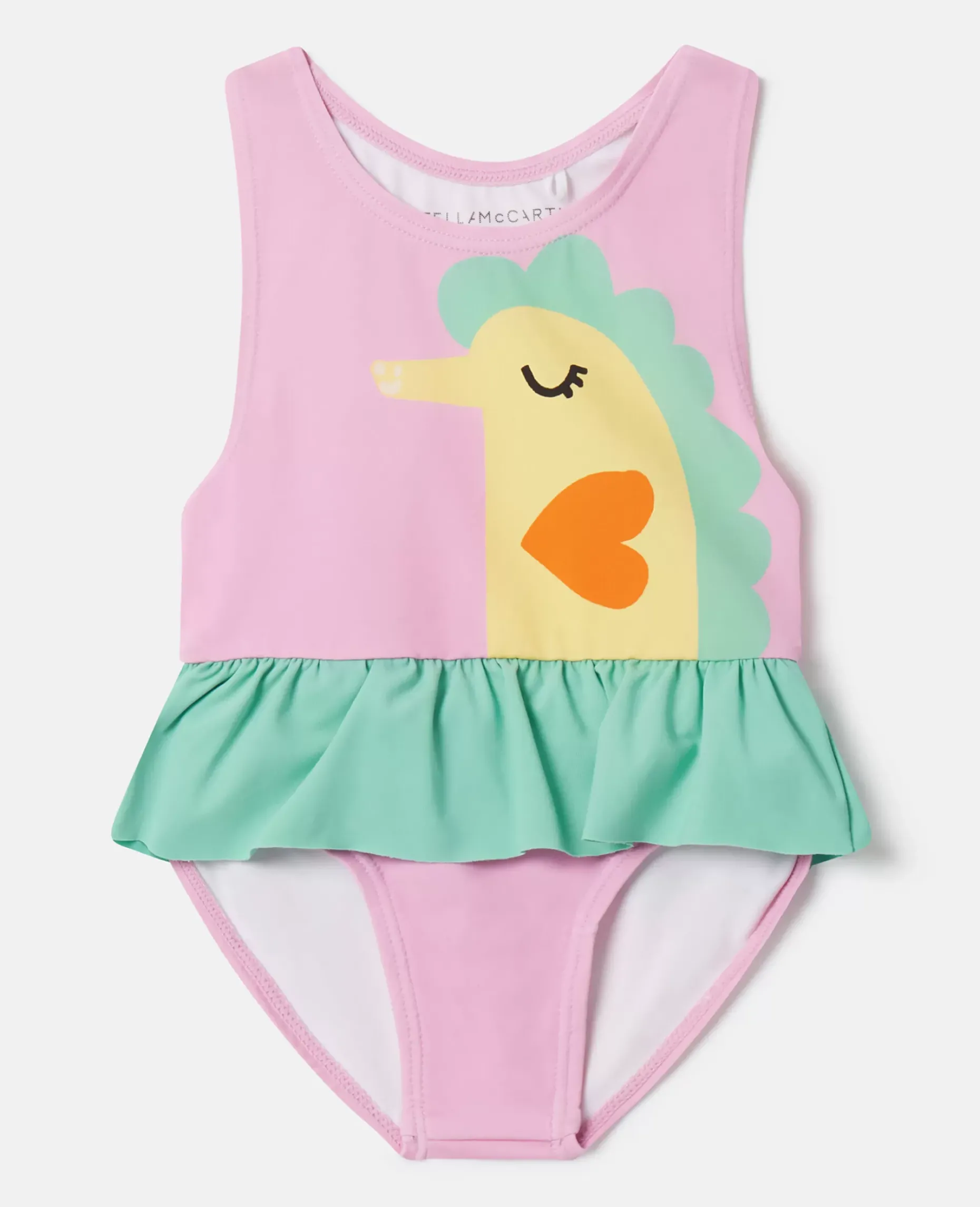 Seahorse Print Frill Swimsuit