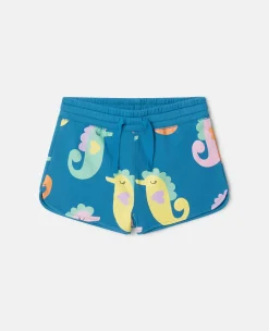 Seahorse Print Shorts