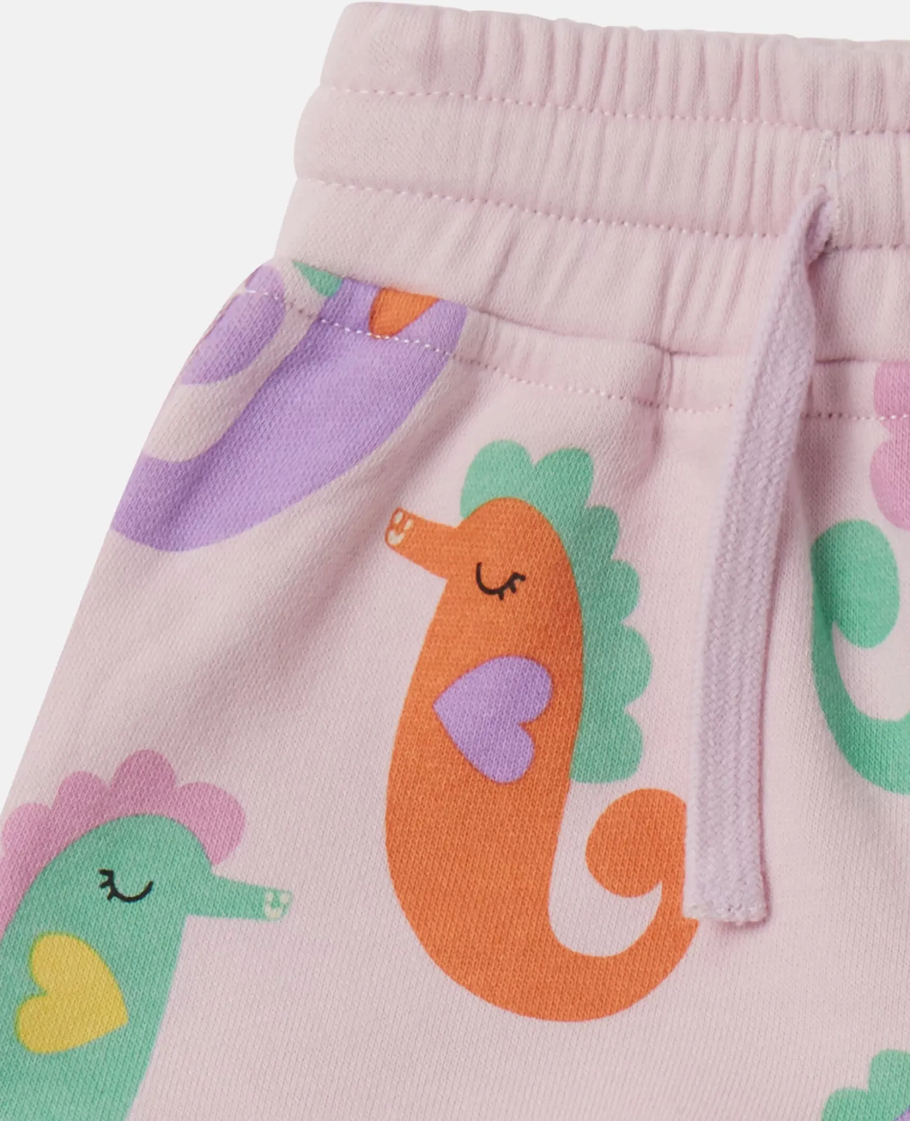 Seahorse Print Shorts