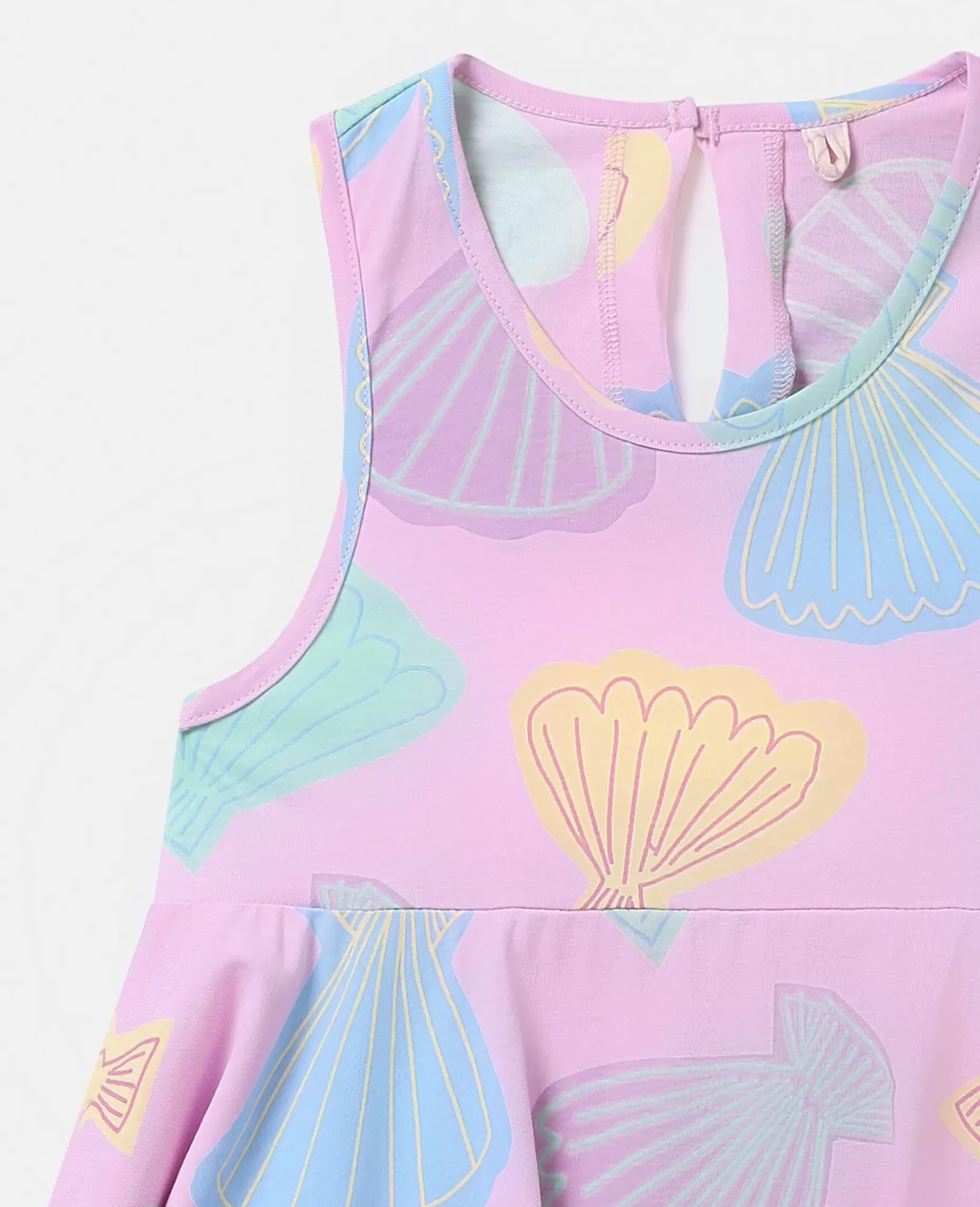 Seashell Print Tank Dress