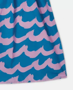 Seashell Wave Print Cami Dress