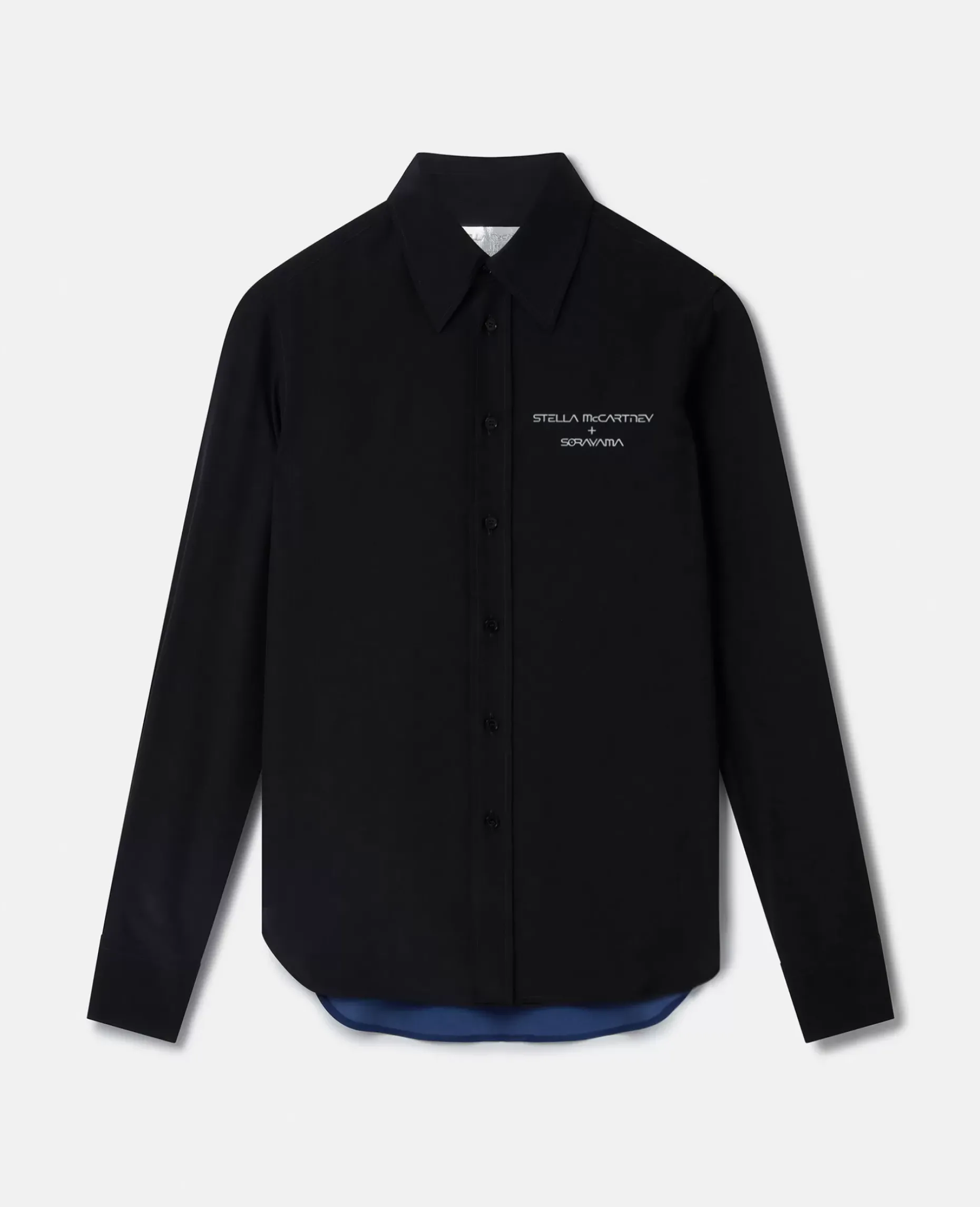 Sexy Robot Graphic Crepe De Chine Pyjama Shirt