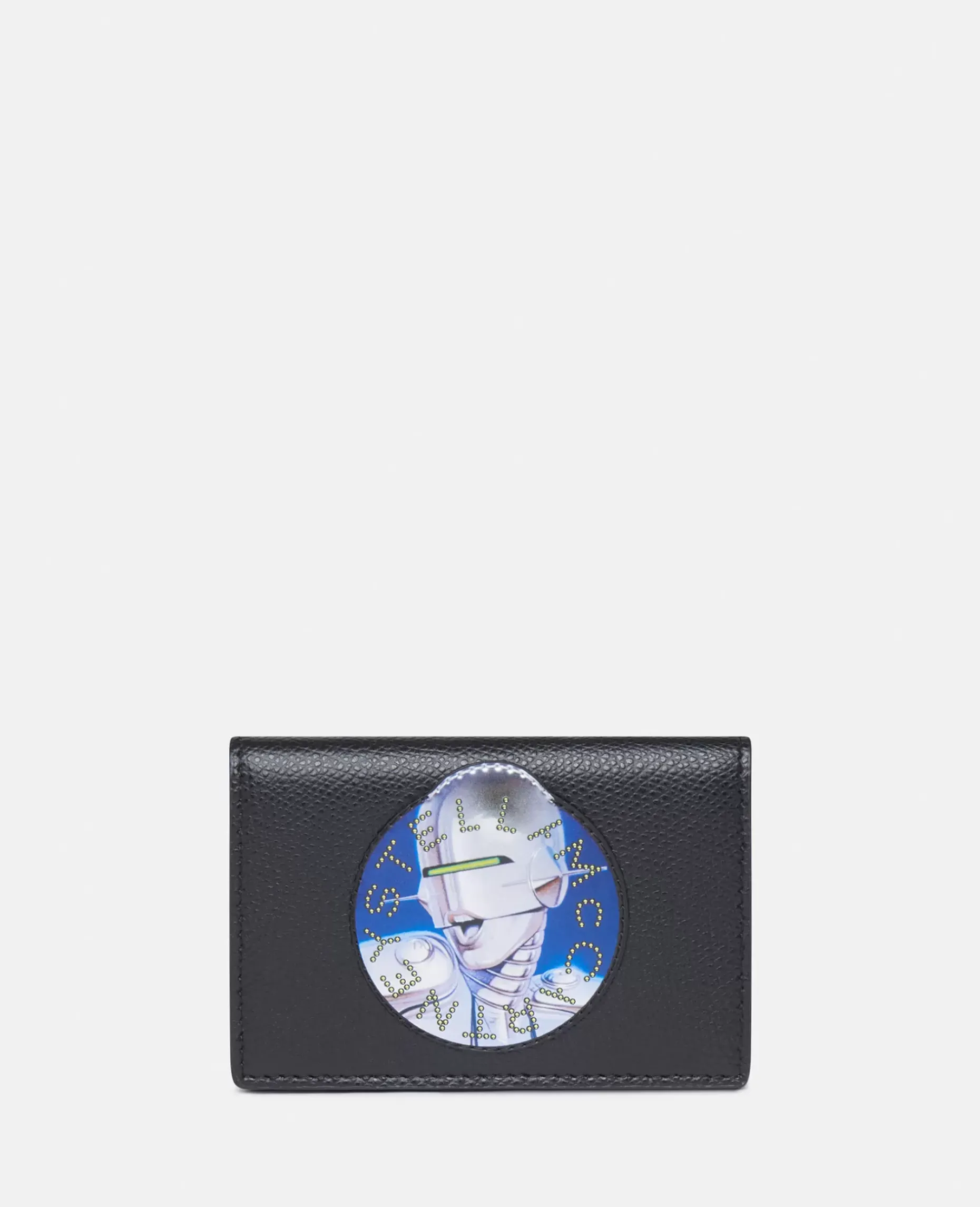 Sexy Robot Graphic Grained-Texture Wallet