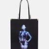 Sexy Robot Graphic Organic Cotton Canvas Tote Bag