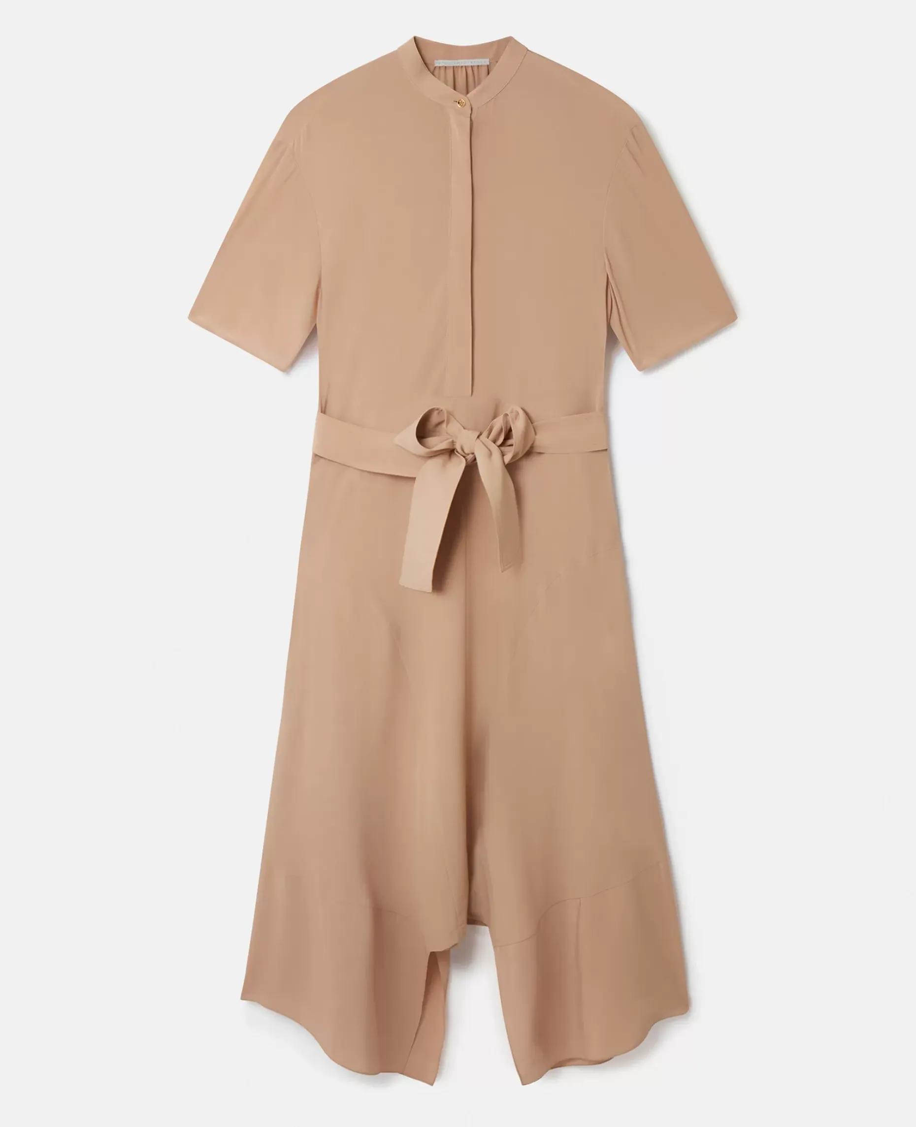 Silk Crepe De Chine Shirt Dress