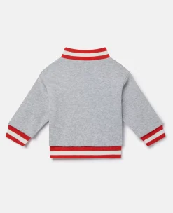 Silly Sandwich Print Reversible Bomber Jacket