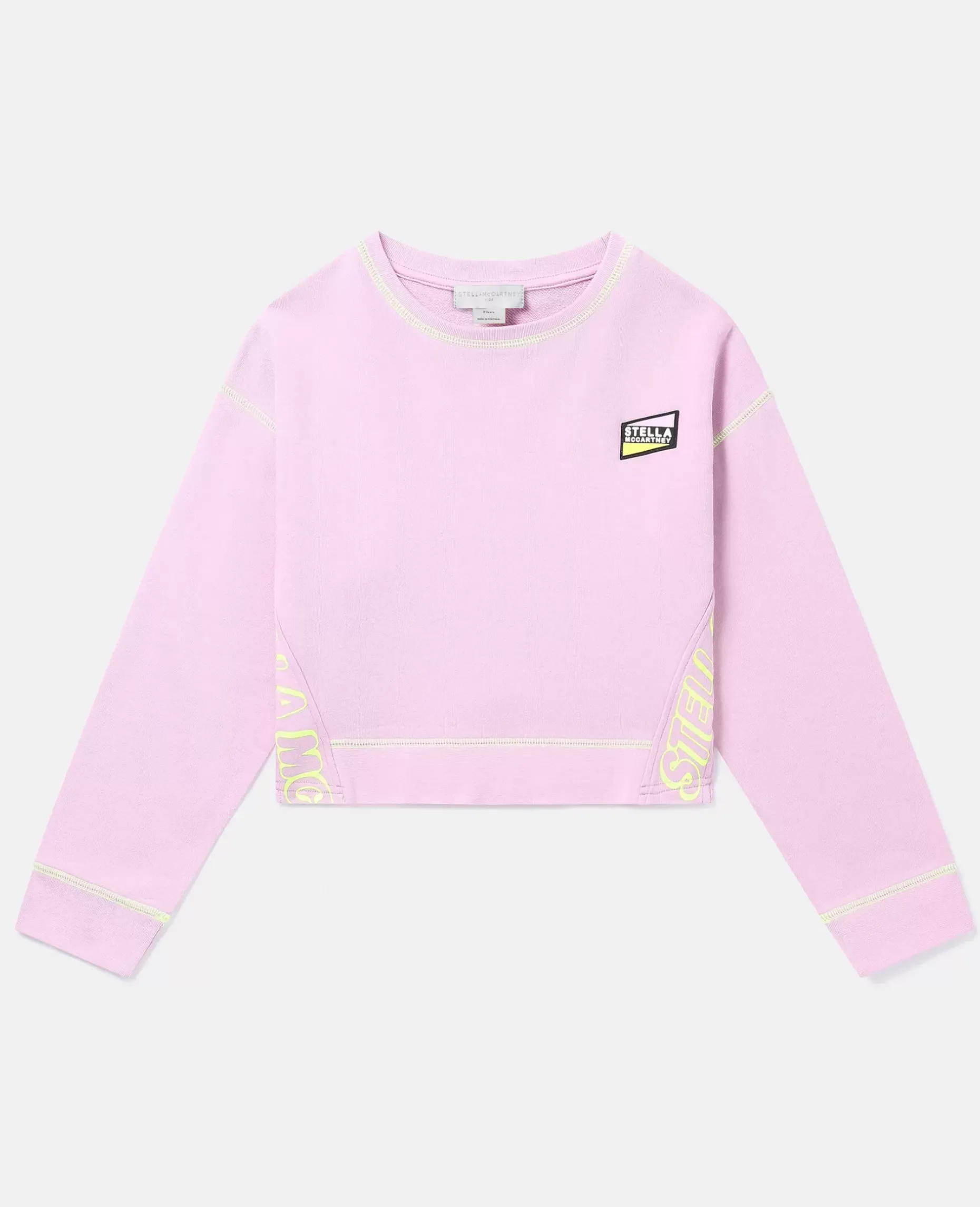 Smc Neon Trim Cropped Sweatshirt