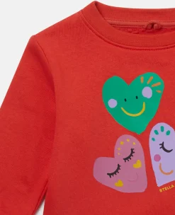 Smiley Flower Motif Long Sleeve T-Shirt