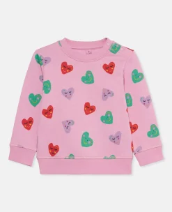 Smiley Heart Print Jumper