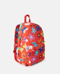 Smiling Flower Print Backpack
