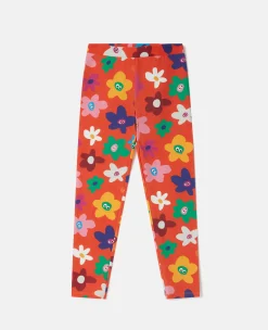 Smiling Flower Print Leggings