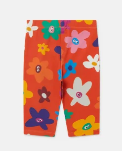 Smiling Flower Print Leggings
