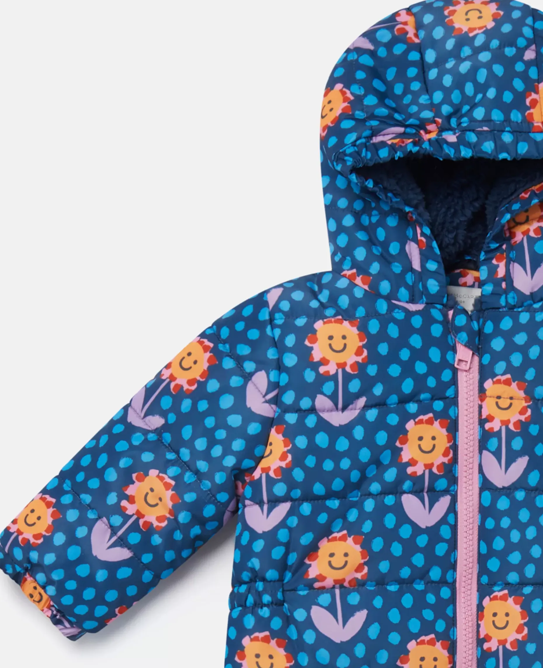 Smiling Flower Print Pramsuit