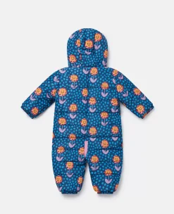 Smiling Flower Print Pramsuit