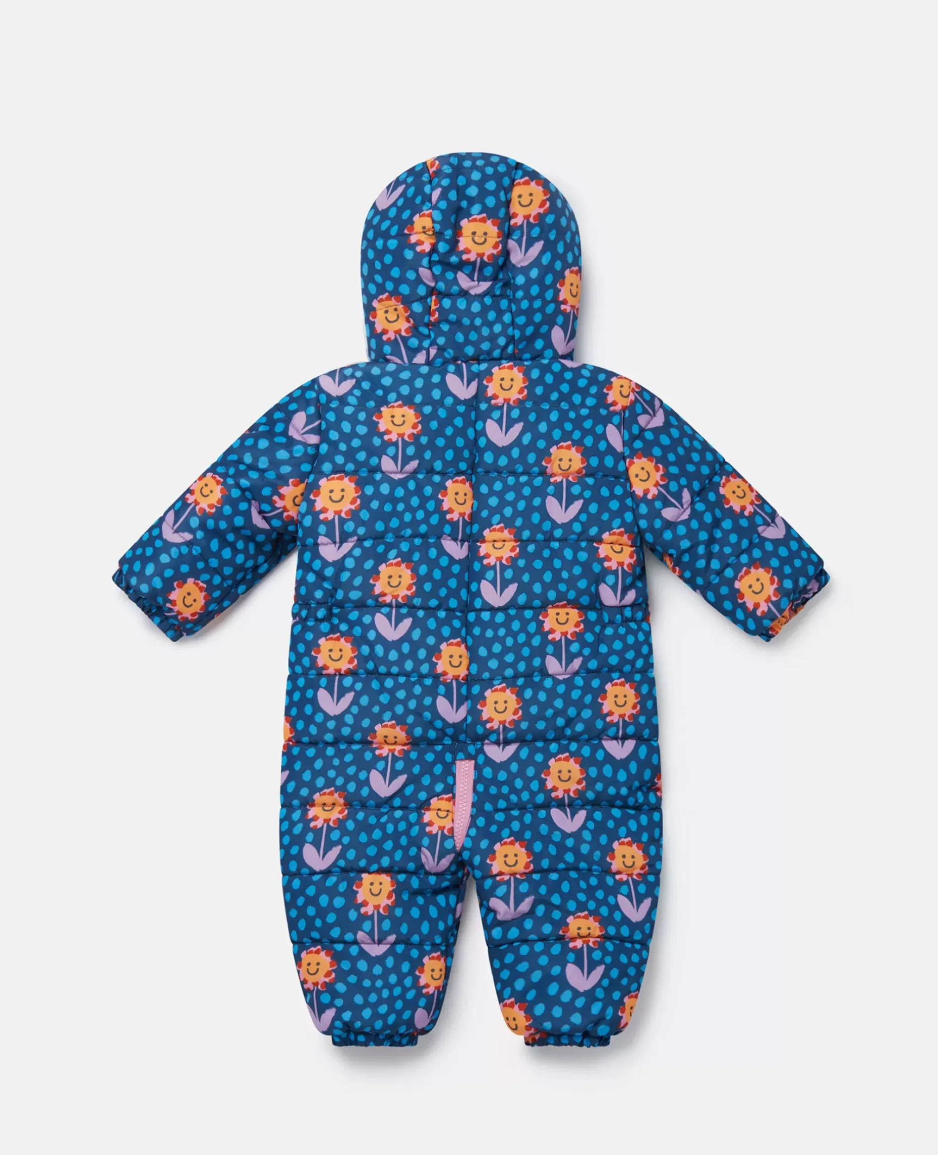 Smiling Flower Print Pramsuit