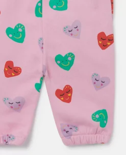 Smiling Heart Print Joggers
