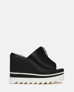 Sneak-Elyse Zip Slide Wedge Sandals