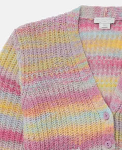 Space Dye Stripe Cardigan