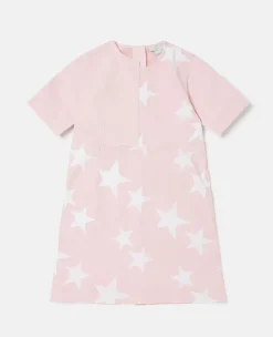 Star Print Denim Dress