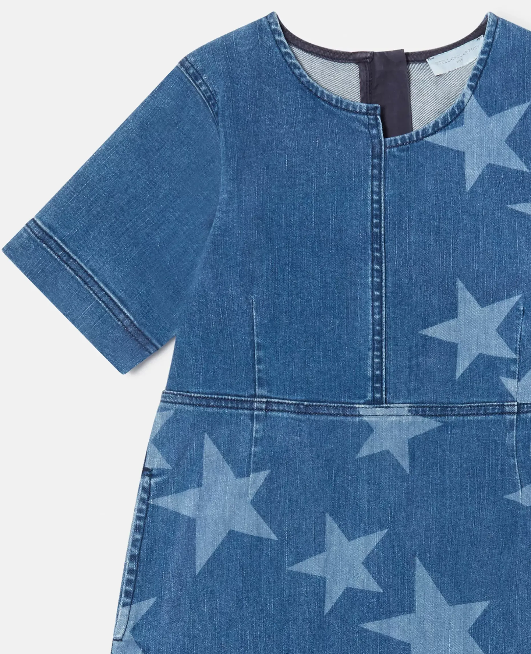 Star Print Denim Dress