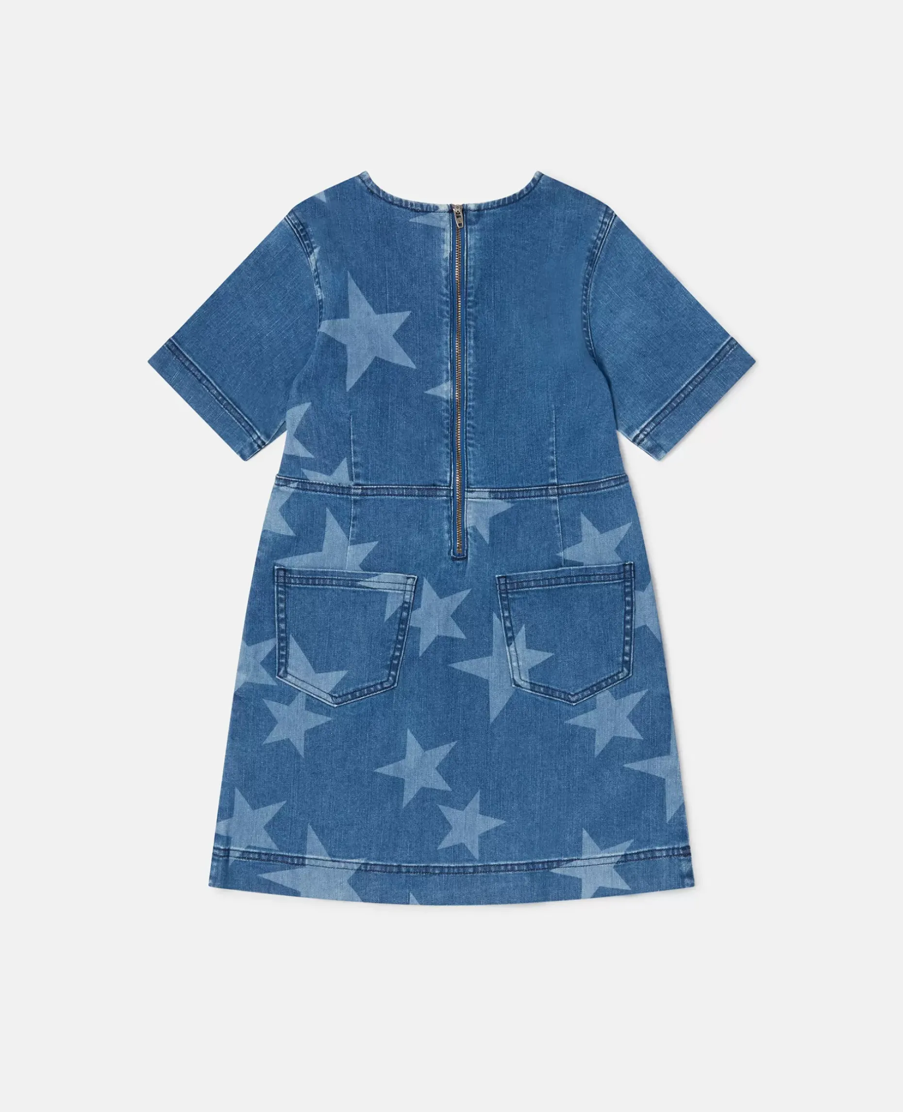 Star Print Denim Dress