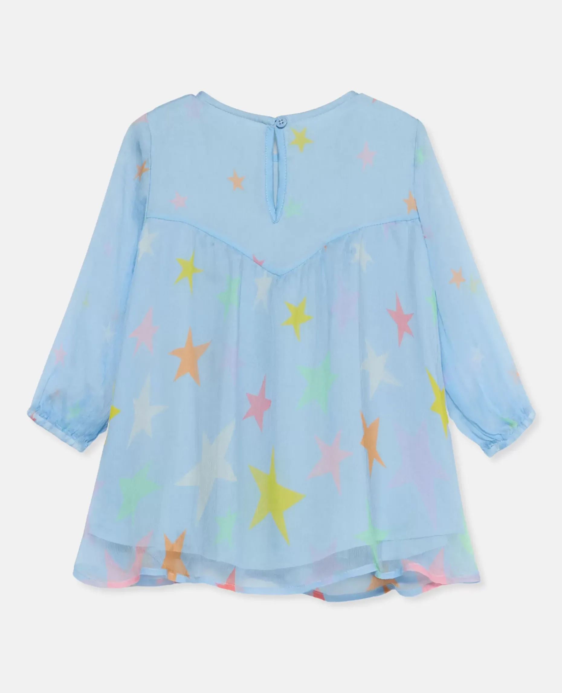 Star Print Silk Dress
