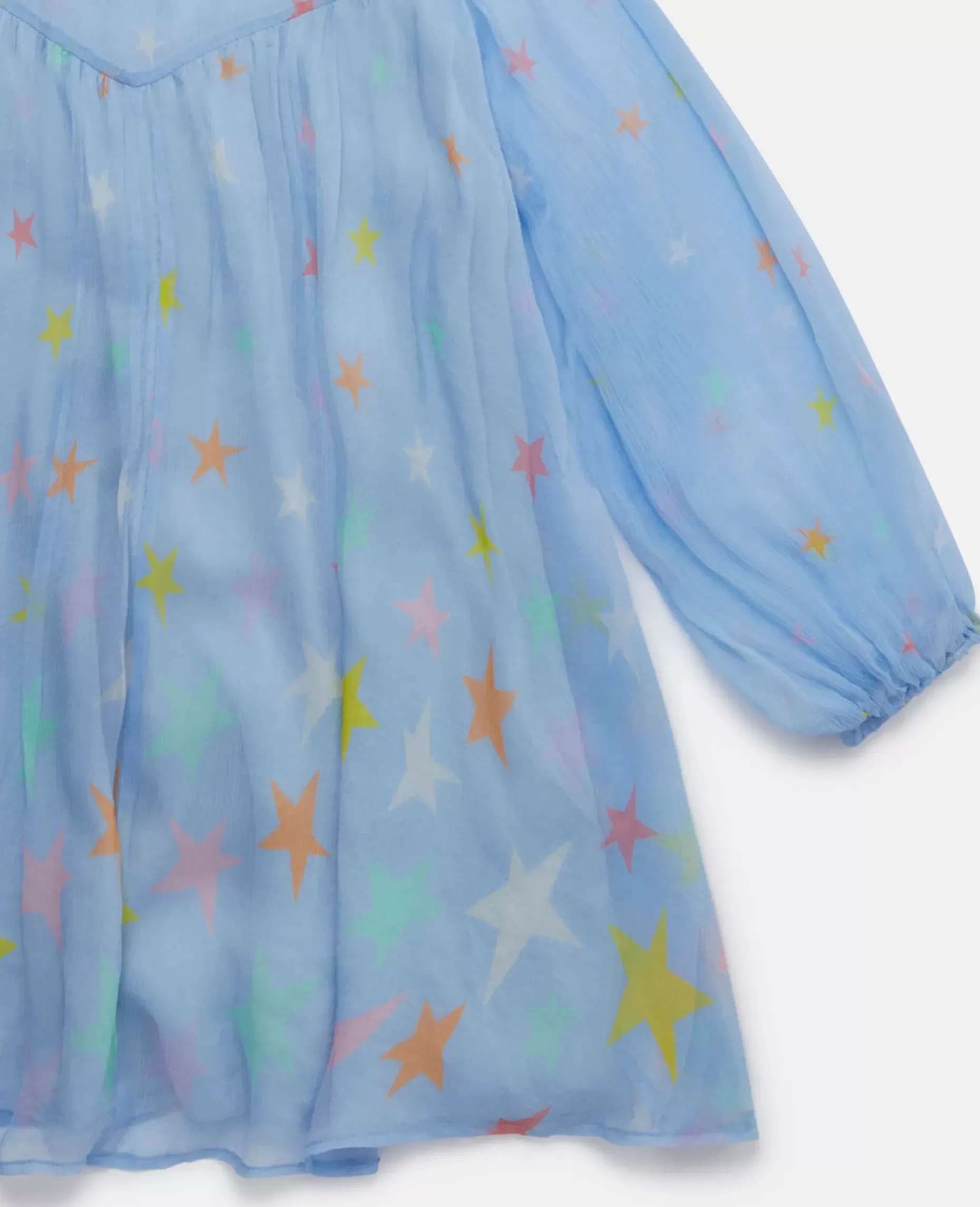 Star Print Silk Dress
