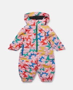 Starburst Print Padded Pramsuit