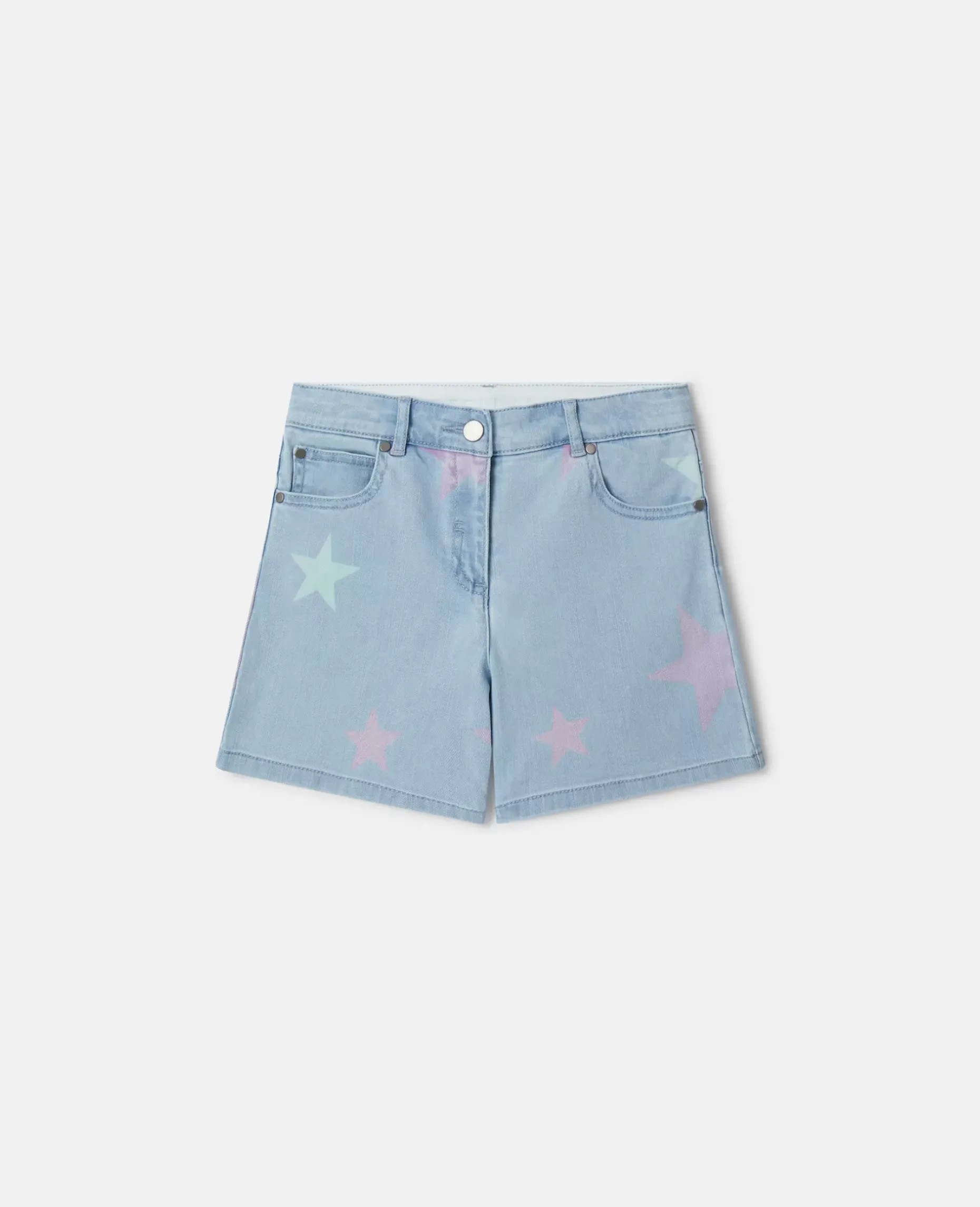 Stella Star Print Denim Shorts