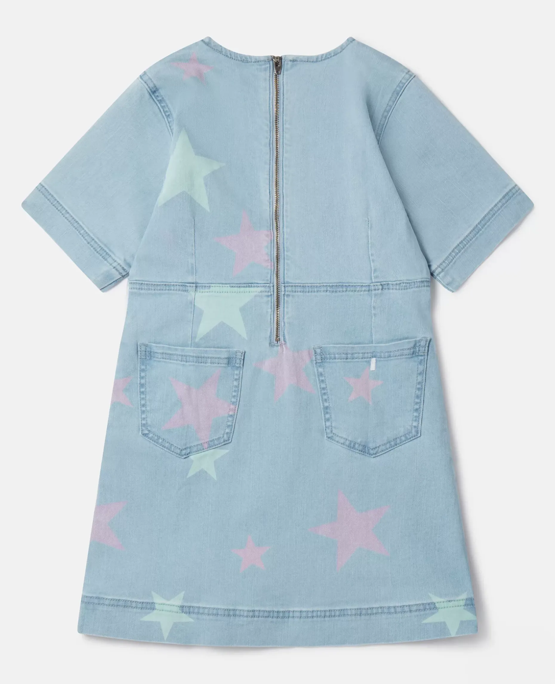 Stella Star Print Denim T-Shirt Dress