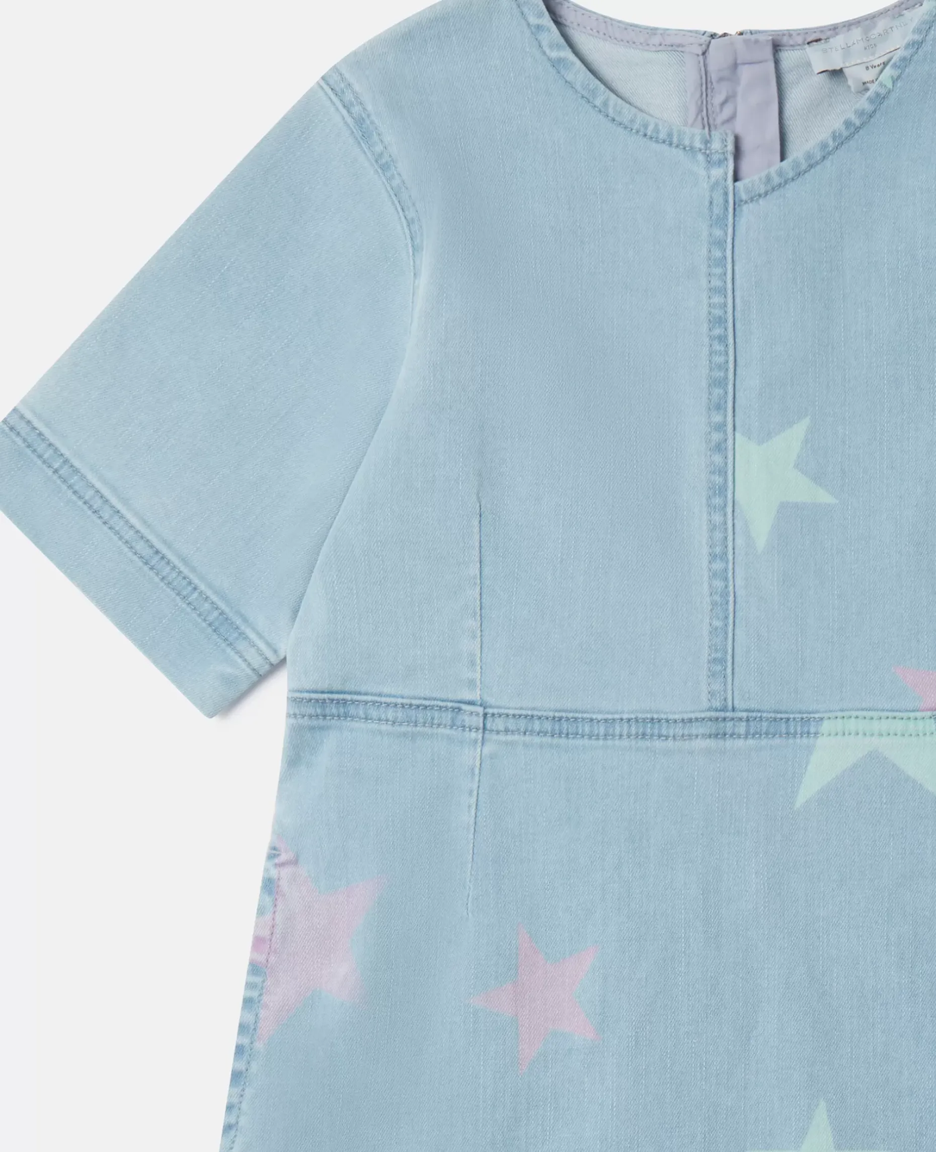 Stella Star Print Denim T-Shirt Dress