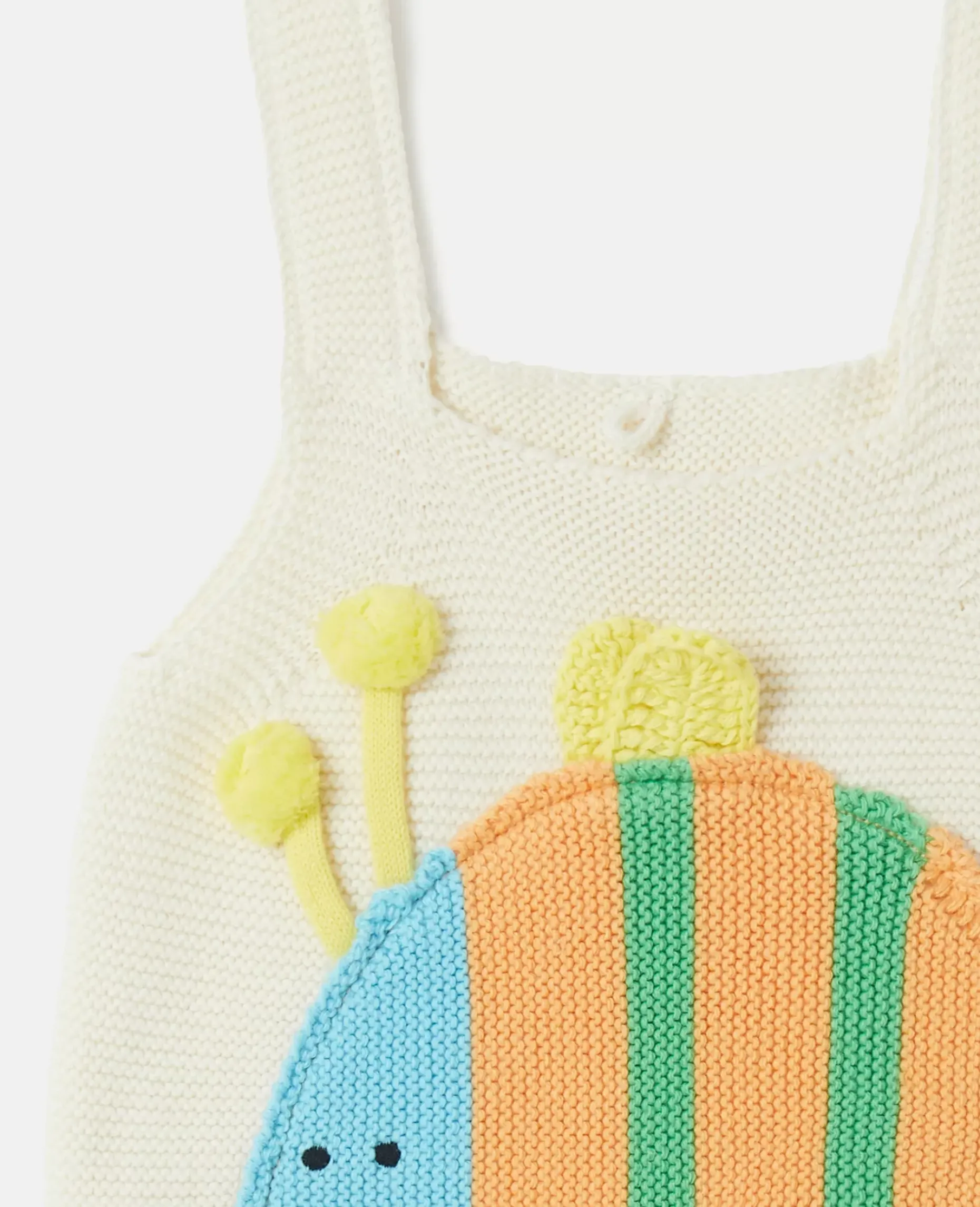 Striped Bumblebee Motif Bodysuit