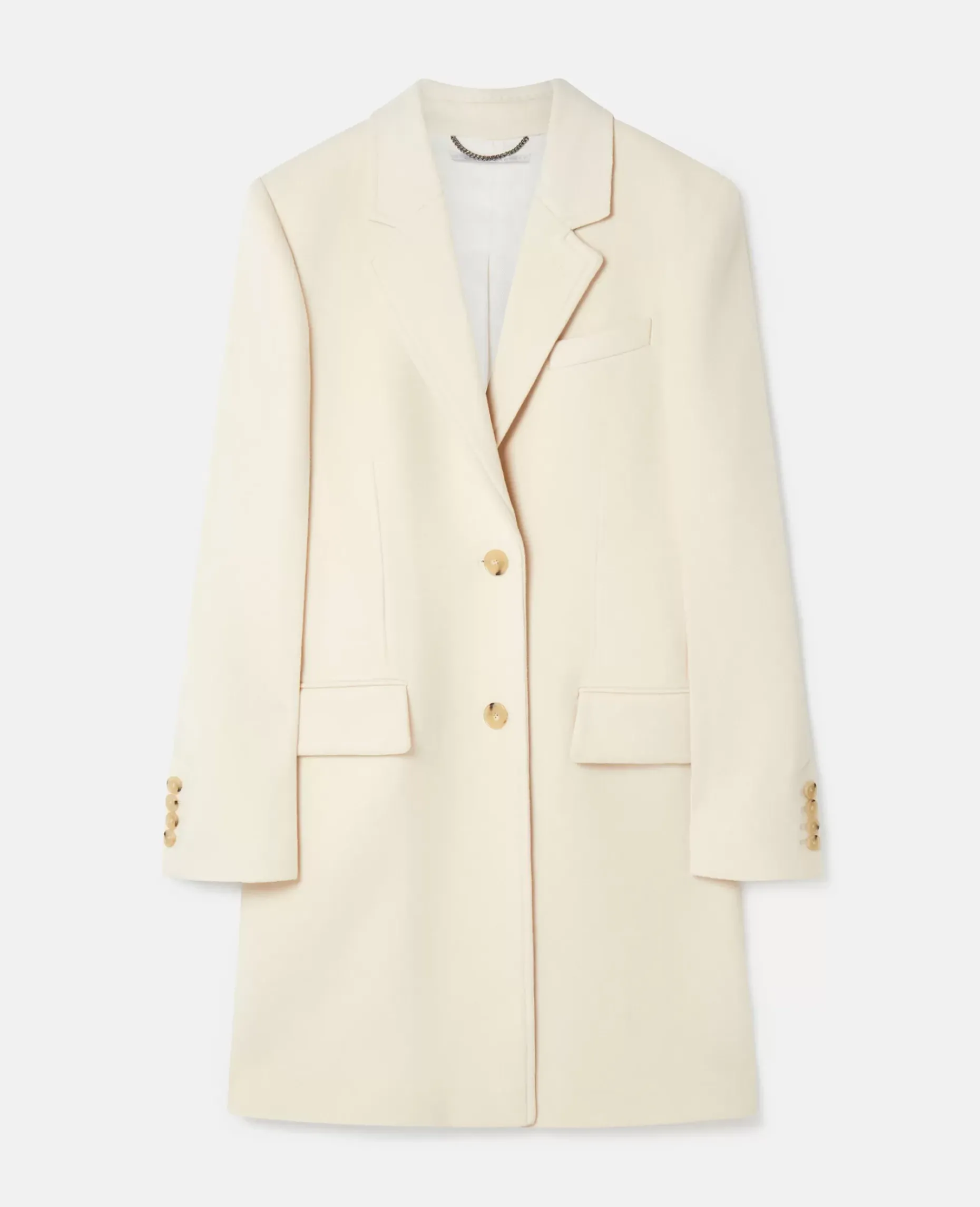 Structured Single-Breasted Coat