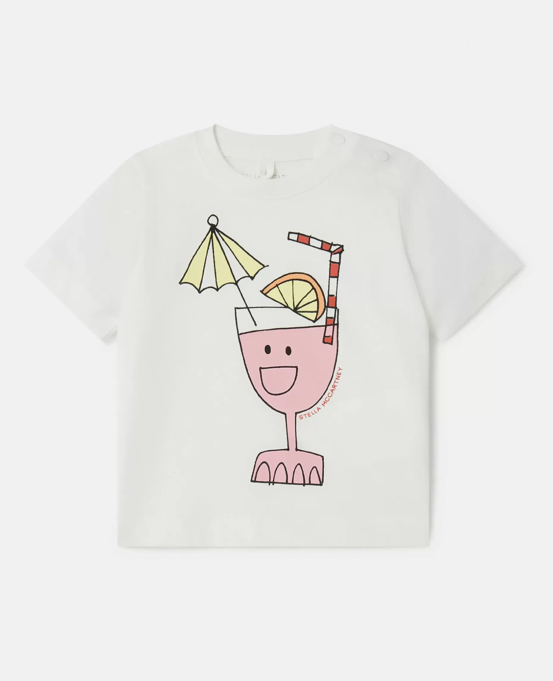 Summer Cocktail Motif T-Shirt