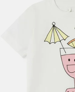 Summer Cocktail Motif T-Shirt