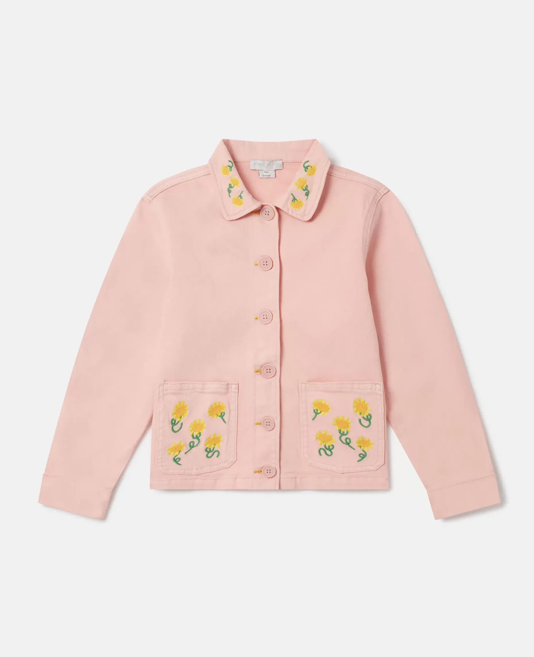 Sunflower Embroidery Cotton Jacket