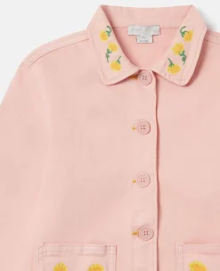 Sunflower Embroidery Cotton Jacket