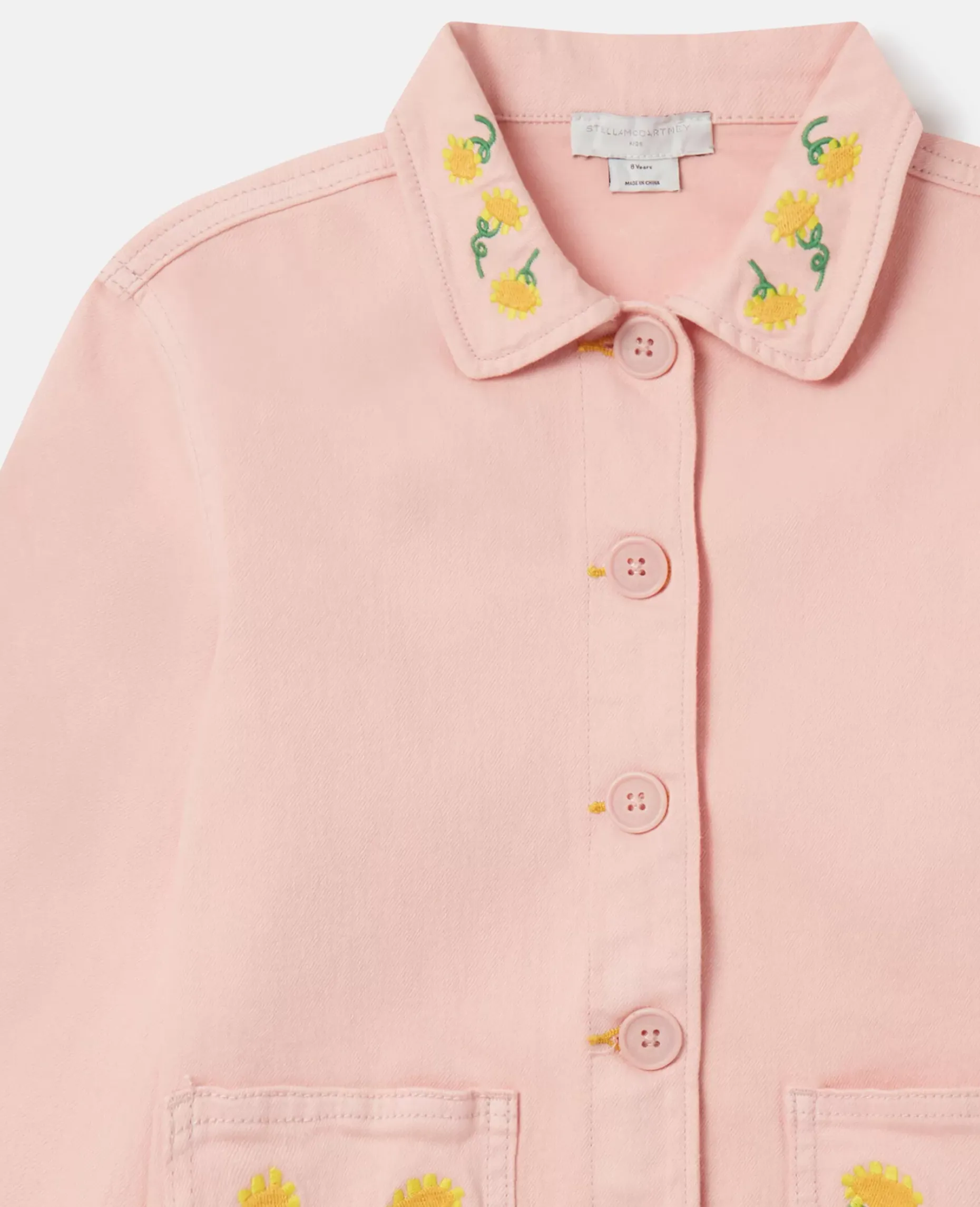 Sunflower Embroidery Cotton Jacket