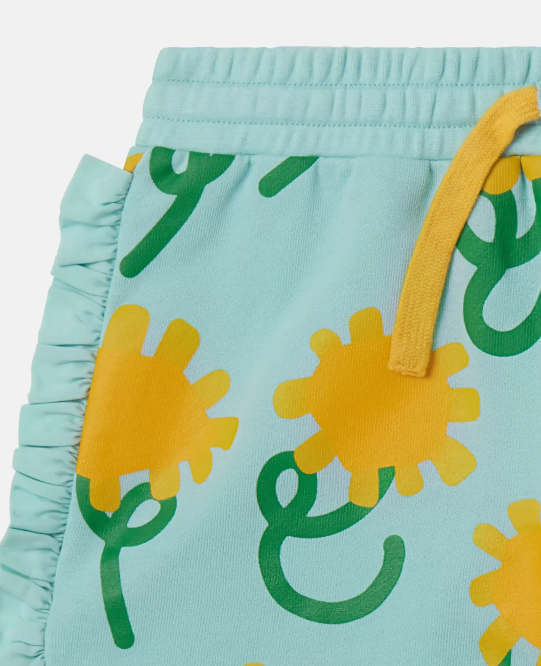 Sunflower Print Shorts