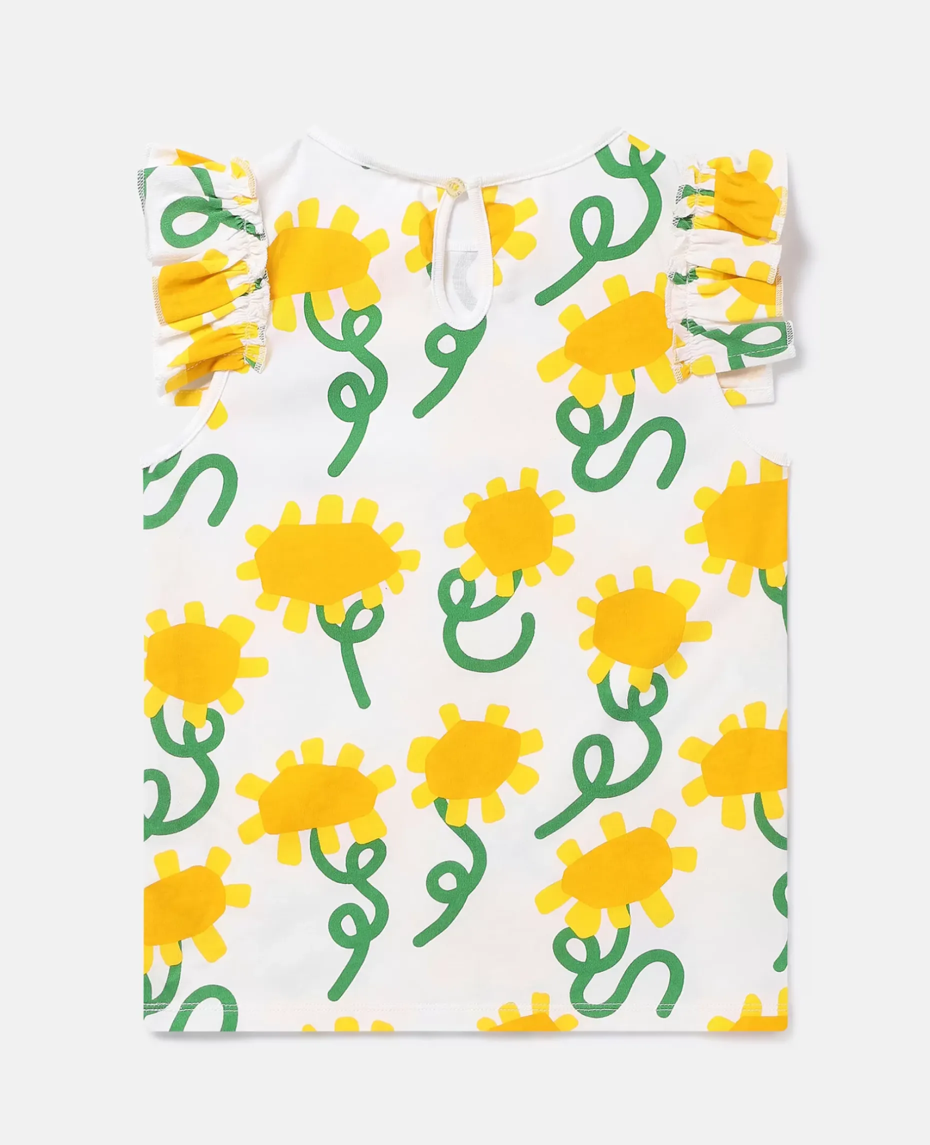 Sunflower Print Sleeveless Top