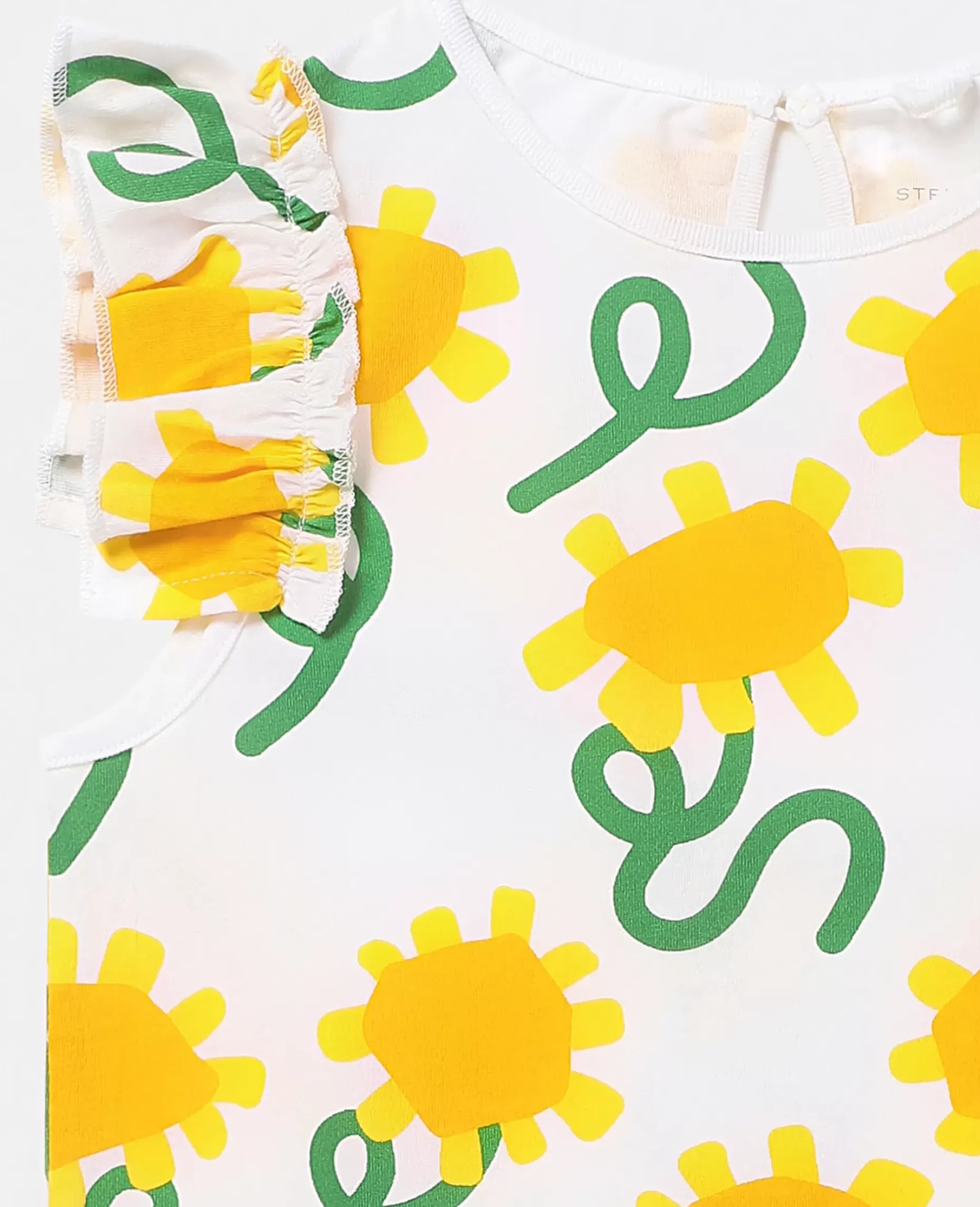 Sunflower Print Sleeveless Top