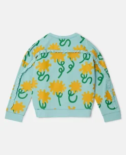 Sunflower Print Sweatshirt