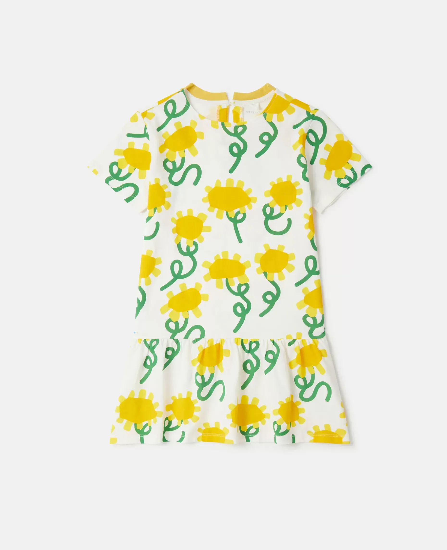 Sunflower Print T-Shirt Dress