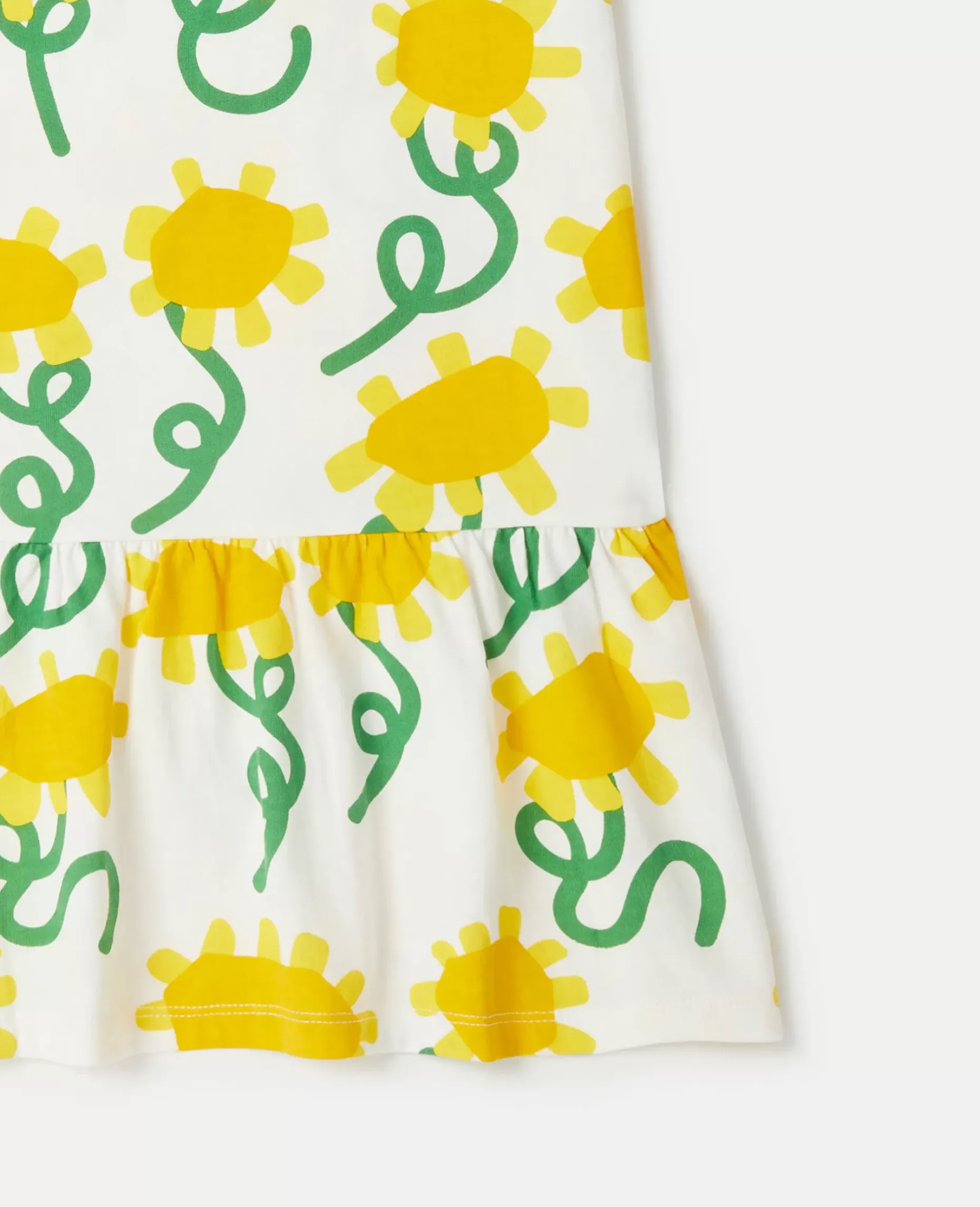 Sunflower Print T-Shirt Dress
