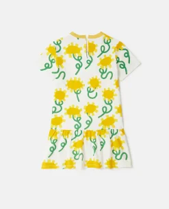 Sunflower Print T-Shirt Dress