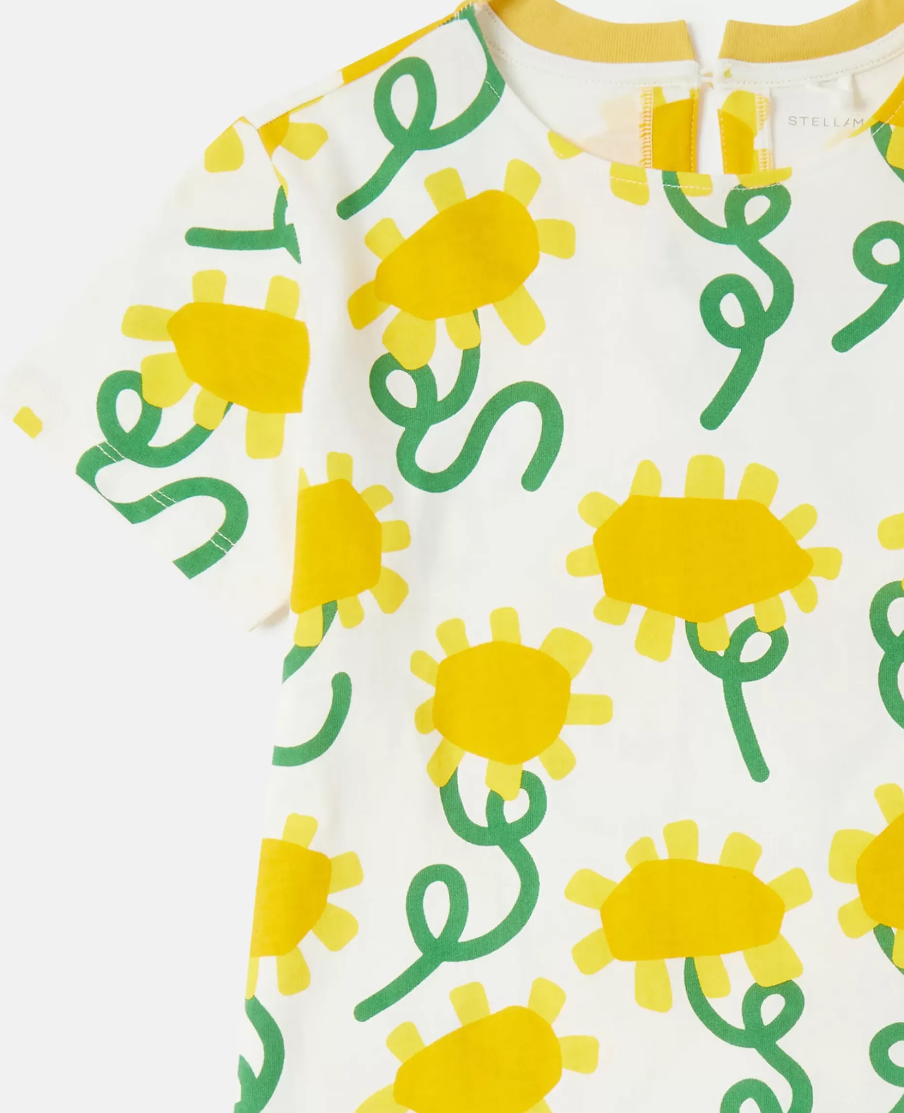 Sunflower Print T-Shirt Dress